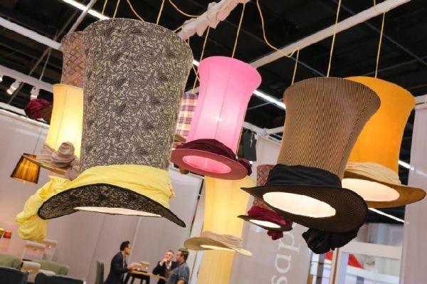 Creative lighting fixtures exhibited at the Mossapour stand at IMM Cologne 2013. u00e2u20acu201d AFP pic