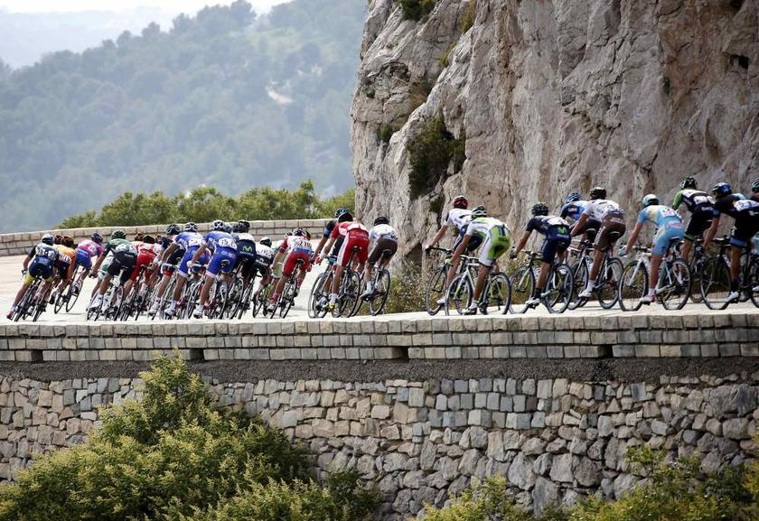 The pack of riders cycles on its way during the 228.5 km fifth stage of the centenary Tour de France cycling race from Cagnes-Sur-Mer to Marseille on July 3, 2013. u00e2u20acu201d Reuters pic