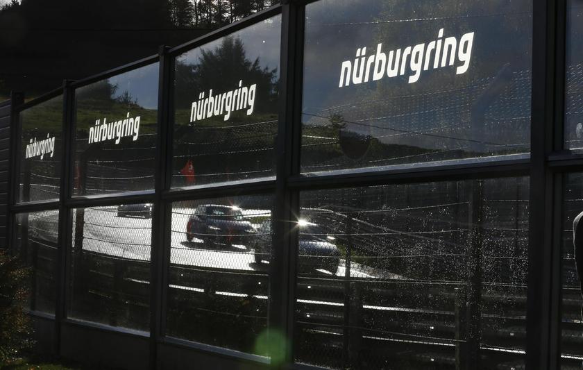 Hobbyist race drivers at the ,Bergwerk, track section of the Nuerburgring, where former Austrian Formula One driver Niki Lauda nearly died in his fiery Ferrari wreck in 1976