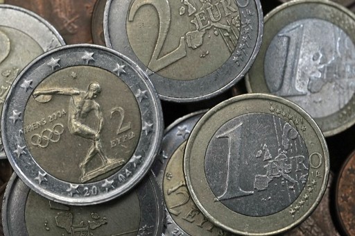 Euro coins are pictured in Athens on February 17, 2010. u00e2u20acu201d AFP pic