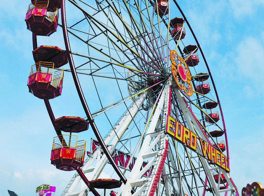 The Ferris wheel from which the boy fell off at the Pesta site in Sungai Nibong. 