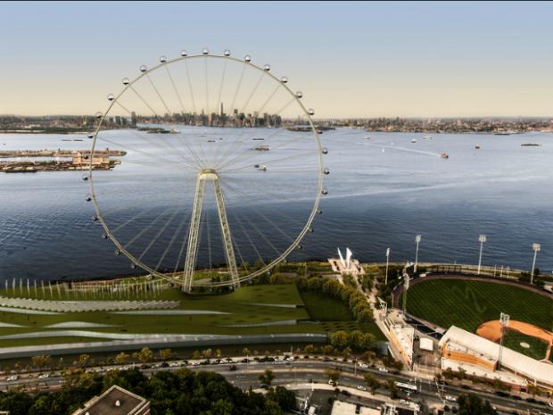 This artist's rendering courtesy of New York Wheel, LLC shows the future Ferris Wheel on the north shore of Staten Island, New York. u00e2u20acu201d AFP pic