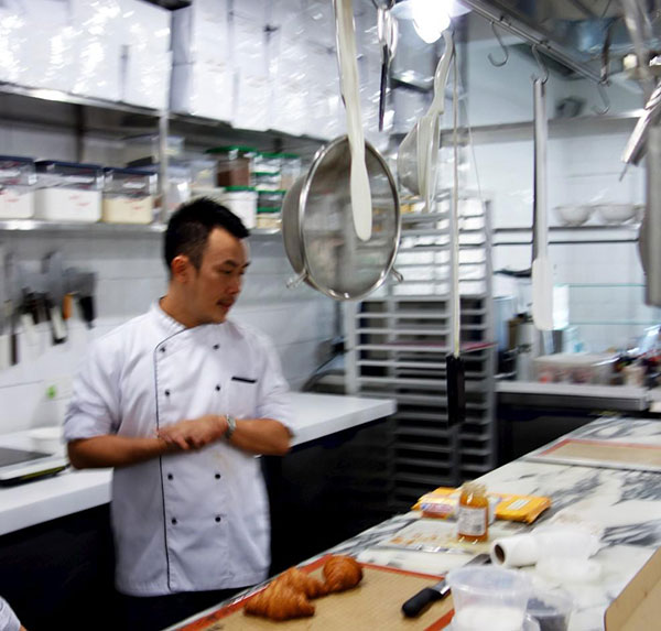 Ben planning his next, even better batch of croissants.