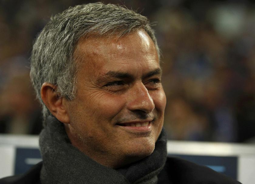 Chelsea's head coach Jose Mourinho at their Champions League match against Schalke 04 in Gelsenkirchen October 22, 2013 Reuters pic