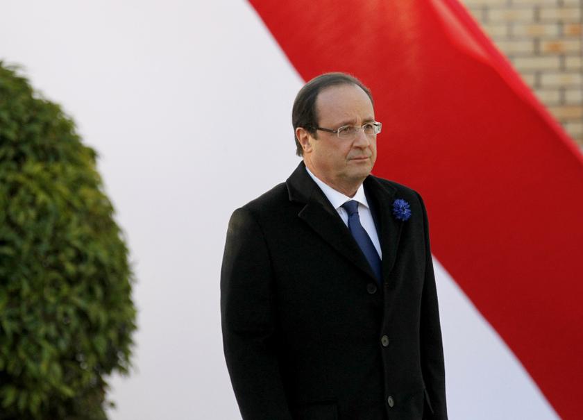 France's President Francois Hollande attends a ceremony to commemorate the end of the World War One in Oyonnax, south-eastern France, November 11, 2013. u00e2u20acu201d Reuters pic  