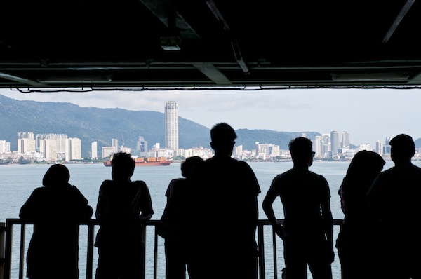 Ferry passengers enjoy a clear view of George Town, Penang on September 2, 2013. u00e2u20acu201d Picture by K.E. Ooi
