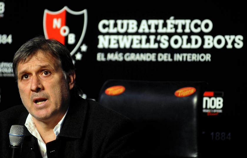 Former Paraguay coach Gerardo Martino speaks during a news conference at the Newell's Old Boys stadium in Rosario July 23, 2013. u00e2u20acu201c Reuters pic
