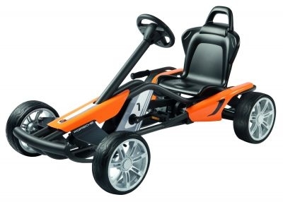 The Porsche go-kart which the motoring company claims is suitable for all young drivers aged five and over. u00e2u20acu201d Picture courtesy of Porsche