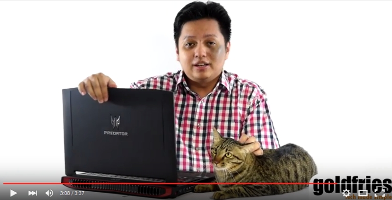 Tech writer/reviewer Brian Chong is more known by his blog moniker: Goldfries. — YouTube screencap