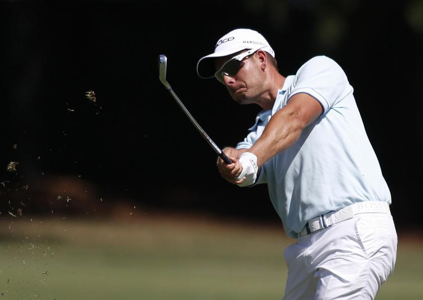 Henrik Stenson of Sweden during the second round of the Tour Championship golf tournament at East Lake Golf Club in Atlanta, Georgia, September 20, 2013