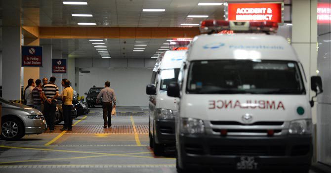 According to news agency Bernama, the incident occurred at 2.30am today. No casualties were reported. u00e2u20acu201d AFP pic