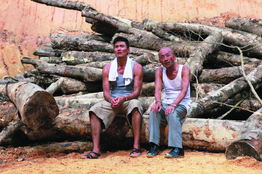  It was torture in that truck, says Hu Bing, seen here with lead actor Takenaka (right) in a scene from Ken & Mar. 