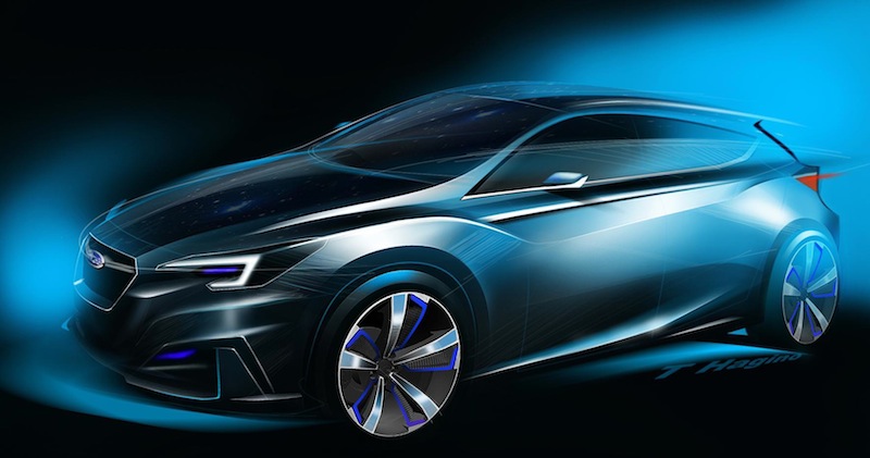 The Subaru Impreza Concept. u00e2u20acu201d AFP pic
