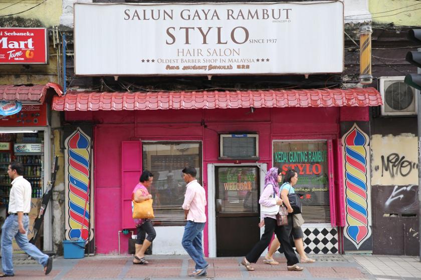 Stylo Barbershop on the busy Jalan Tun Tan Cheng Lock, located near Chinatown and opposite the Central Market. u00e2u20acu201d Picture by Choo Choy May