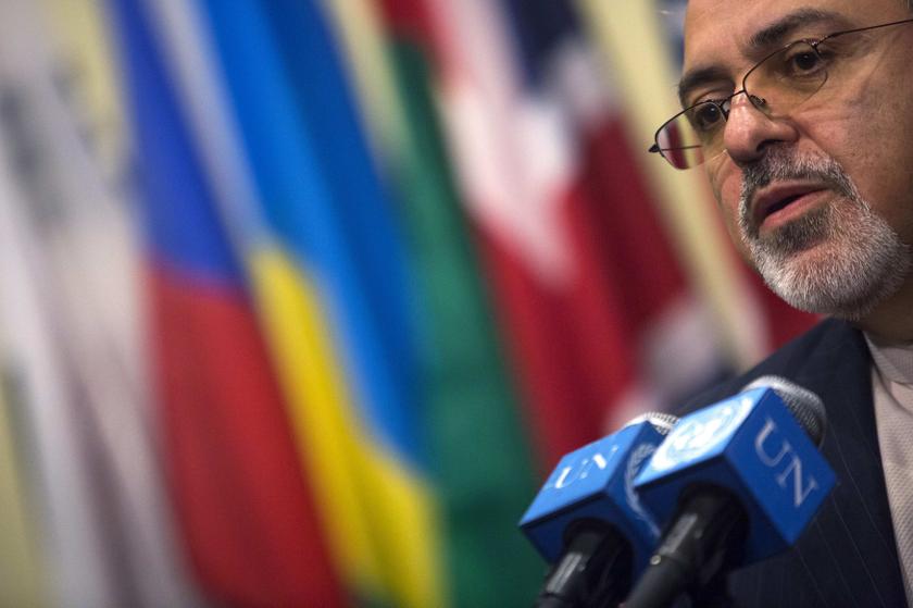 Iran's Foreign Minister Mohammad Javad Zarif speaks to the media after a meeting of the foreign ministers at the UN Headquarters in New York September 26, 2013. u00e2u20acu201d Reuters pic