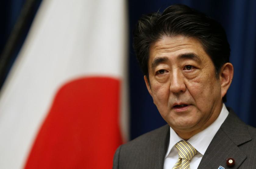 Japan's Prime Minister Shinzo Abe speaks during a news conference at his official residence in Tokyo December 9, 2013 Reuters