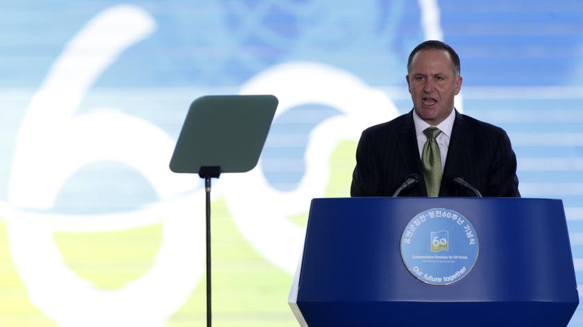 New Zealand's Prime Minister John Key delivers a speech during a commemorative ceremony of the 60th anniversary of Ceasefire Agreement and UN forces' Participation in the Korean War, July 27, 2013. u00e2u20acu201c Reuters pic