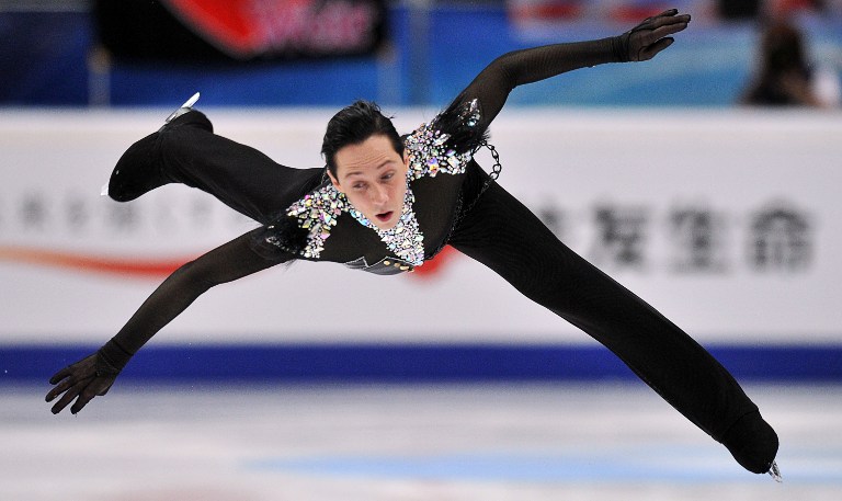 Johnny Weir of USA performs during his men short programme of the ISU Grand Prix figure skating series Rostelecom Cup at the Megasport arena in Moscow on November 9, 2012. u00e2u20acu201d AFP pic