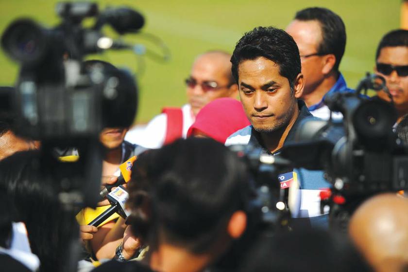 Sports Minister Khairy Jamaluddin told the Malaysian Handball Federation on July 7, 2013 to suspend all those involved in the alleged gang rape of the Sukma games official. u00e2u20acu201d Picture by Arif Kartono 