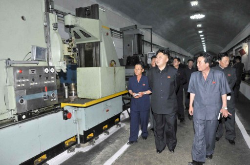 This undated picture shows North Korean leader Kim Jong-un inspecting the February 11 Factory of the Ryongsong Machine Complex in Hamhung, South Hamgyong province. u00e2u20acu201d AFP pic