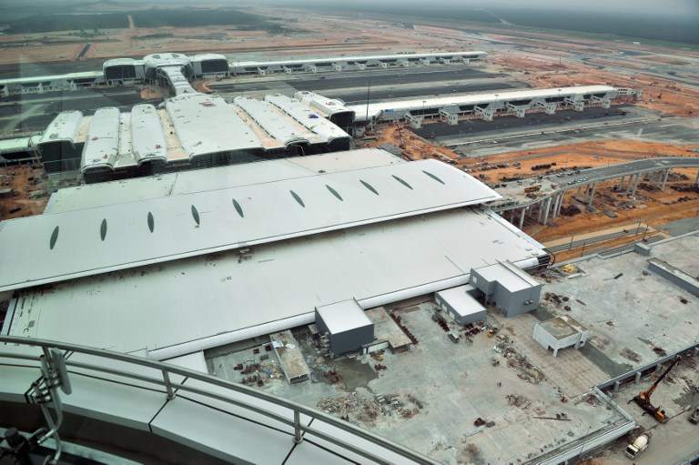 A general view shows the under-construction site of the new low-cost Kuala Lumpur International Airport 2 (KLIA2) in Sepang on July 5, 2013. KLIA2 will be officially opened on May 2, 2014. u00e2u20acu201d AFP pic