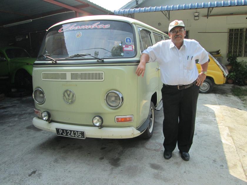 Jenol with the Kombi which he intends to do up for his travels.