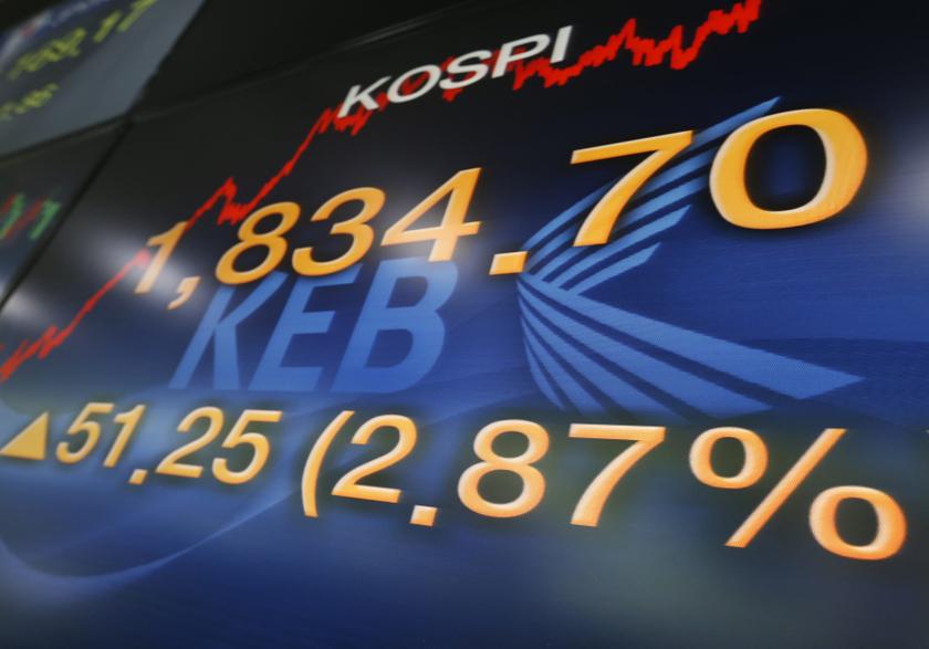 An electronic board shows the Korea Composite Stock Price Index (KOSPI) at a bank in Seoul June 27, 2013. u00e2u20acu201d Reuters pic