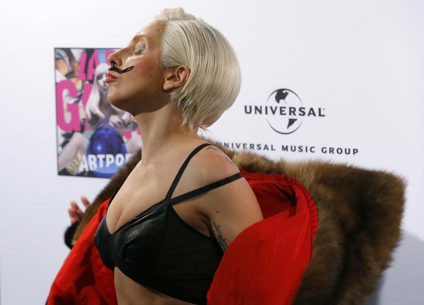 Lady Gaga poses at Berghain nightclub to promote her latest album 'Artpop' in Berlin October 25, 2013. The album will be released in Germany on November 8. u00e2u20acu201d Reuters pic