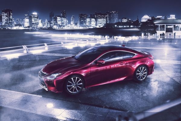 The Lexus RC Coupe:nThe car sits on a choice of 19-inch or 18-inch (48cm or 45cm) precision-machined aluminum wheels finished with black and platinum caps. u00e2u20acu201d AFP pic