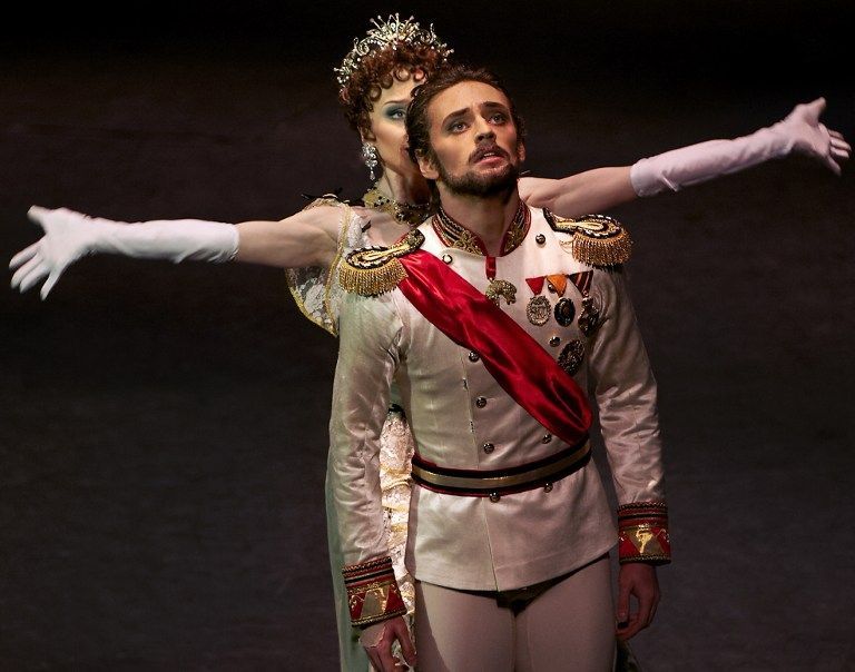 Ukrainian ballet dancer Sergei Polunin in the role of Prince Rudolf in Kenneth MacMillanu00e2u20acu2122s ballet u00e2u20acu0153Mayerlingu00e2u20acu009d at the Stanislavsky and Nemirovich-Danchenko Music Theatre in Moscow. AFP pic