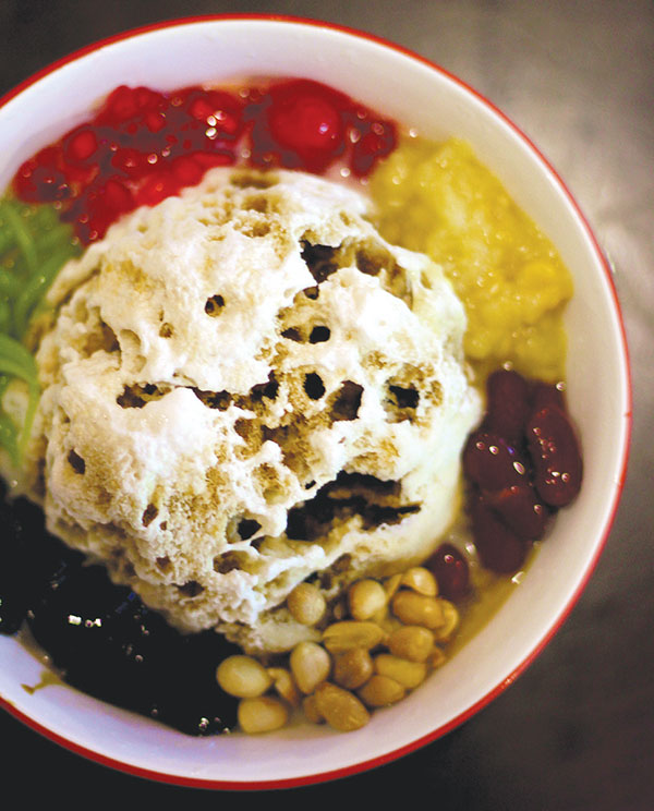 Quench your thirst on hot afternoons with this colourful ice kacang