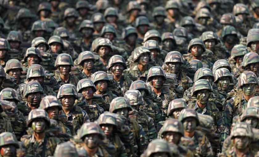 Members of Malaysiau00e2u20acu2122s armed forces march during National Day celebrations marking the 56th anniversary of the countryu00e2u20acu2122s independence in Kuala Lumpur on August 31, 2013. u00e2u20acu201d Reuters pic