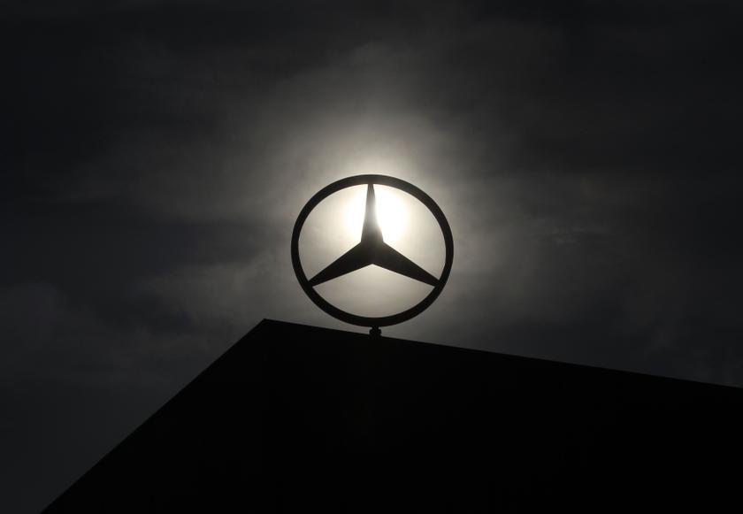 The logo of Mercedes Benz is seen on top of a car factory against the background of an overcast sky in the central Hungarian town of Kecskemet, 90km south of Budapest January 25, 2013. u00e2u20acu201d Reuters pic