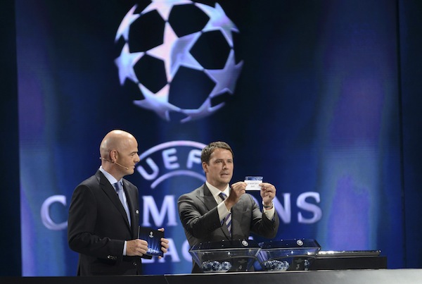 Former England striker Michael Owen attends the draw for the 2013/2014 UEFA Champions League in Monte Carlo August 29, 2013. u00e2u20acu201d Reuters pic