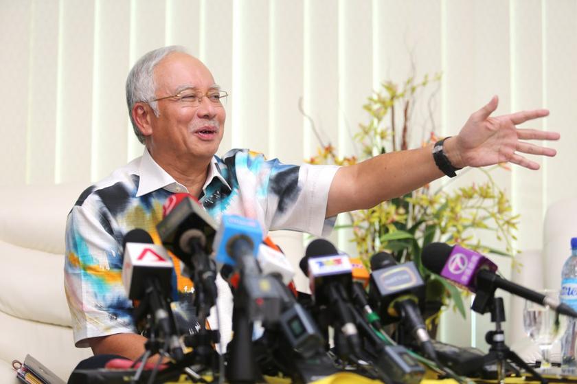 Prime Minister Datuk Seri Najib  Razak giving a press conference in Kuala Lumpur, October 20, 2013. u00e2u20acu201du00c2u00a0Picture by Choo Choy May 