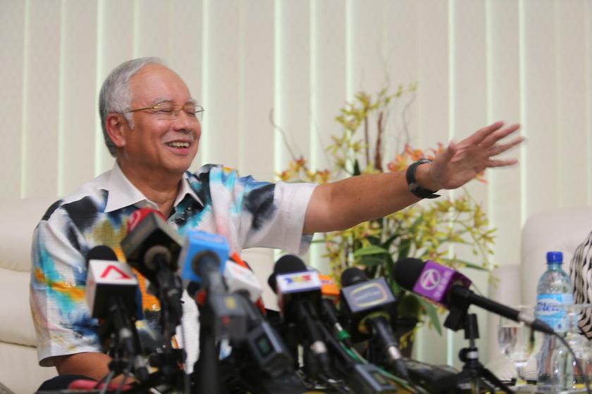 Prime Minister Datuk Seri Najib  Razak giving a press conference in Kuala Lumpur, October 20, 2013. u00e2u20acu201d Picture by Choo Choy May 