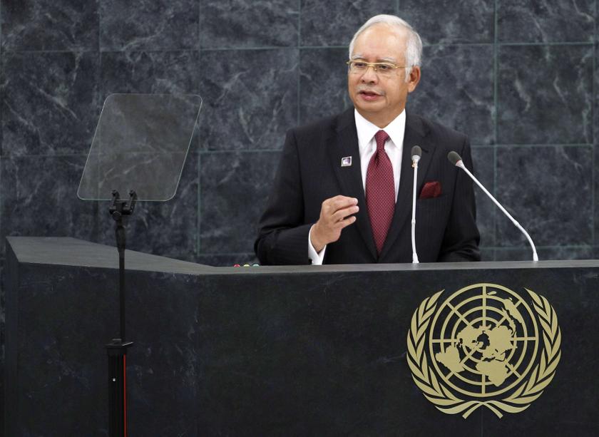 Prime Minister Datuk Seri Najib Razak addresses the 68th United Nations General Assembly at the UN headquarters in New York, September 28, 2013. u00e2u20acu201d Reuters pic