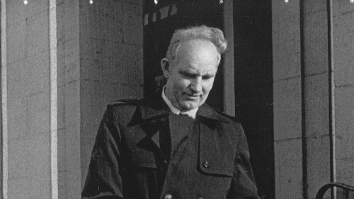 Siert Bruins Bruins is accused of shooting Dijkema four times in the back on the night of September 21-22, 1944 after the resistance fighter was taken prisoner. u00e2u20acu201c AFP pic