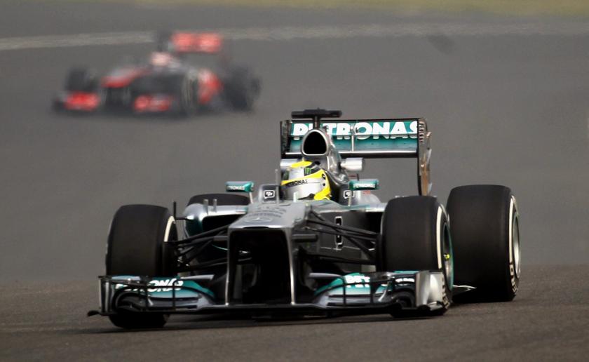 Mercedes Formula One driver Nico Rosberg of Germany drives during the first practice session of the Indian F1 Grand Prix at the Buddh International Circuit in Greater Noida, on the outskirts of New Delhi, October 25, 2013. u00e2u20acu201d Reuters pic