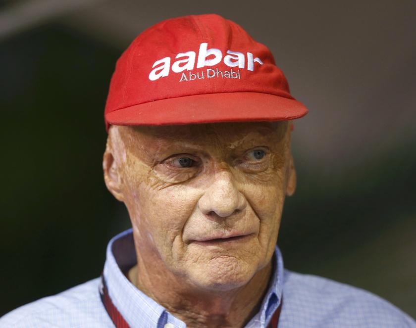 Former Formula One racing driver and three-time F1 World Champion Niki Lauda of Austria looks on in the Red Bull garage during the Singapore F1 Grand Prix at the Marina Bay street circuit in Singapore September 21, 2013. u00e2u20acu201d Reuters pic