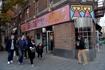 Two Boots pizza shop in Greenwich Village, a stop on a 'Sex and The City' bus tour run by On Location Tours. u00e2u20acu201d AFP pic