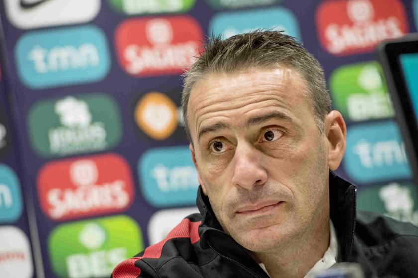 Portugal's head coach Paulo Bento talks to media after a training session at the Friends Arena in Stockholm November 18, 2013. u00e2u20acu201d Reuters pic