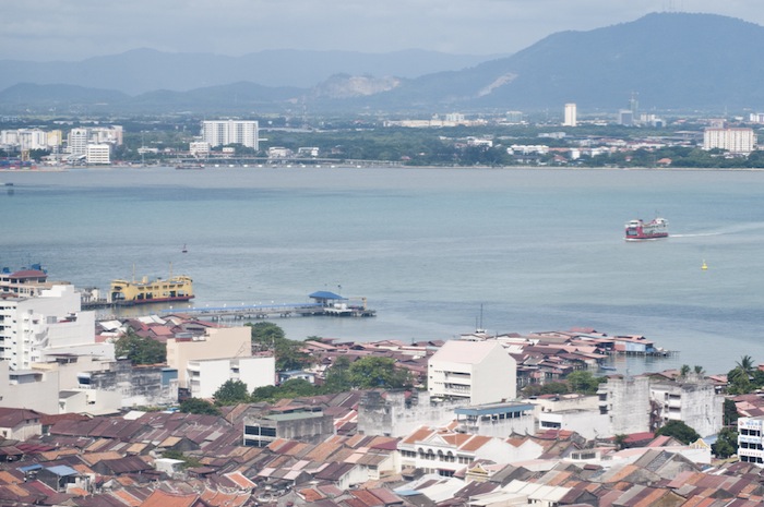 The two Penangs: the island and the mainland. 