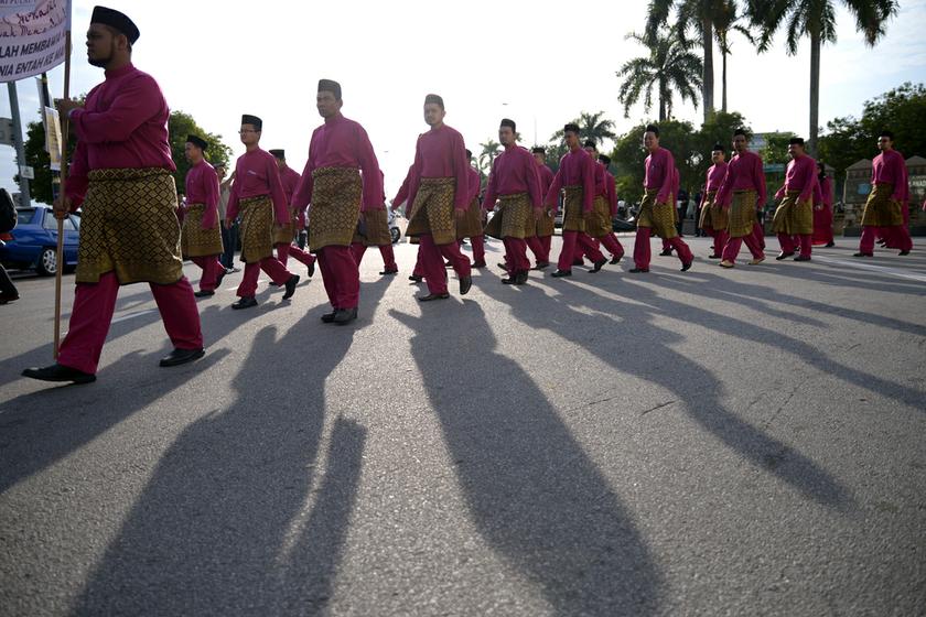 Muslims take part in the Maulidur Rasul procession in celebration of the birth of Prophet Muhammad in George Town, Penang January 14, 2014. u00e2u20acu201d Picture by K.E. Ooi
