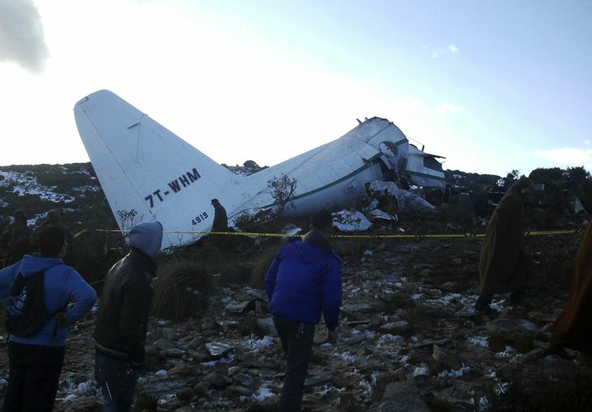 A crashed military plane is pictured in Oum El Bouaghi province, about 500km (311 miles) from the capital Algiers, February 11, 2014. u00e2u20acu2022 Reuters picn