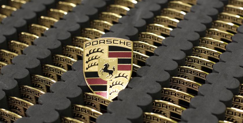 Car emblems for the new Porsche 918-Spyder are placed in a box at the production line of the German car manufacturer's plant in Stuttgart-Zuffenhausen July 2, 2013. u00e2u20acu201d Reuters pic