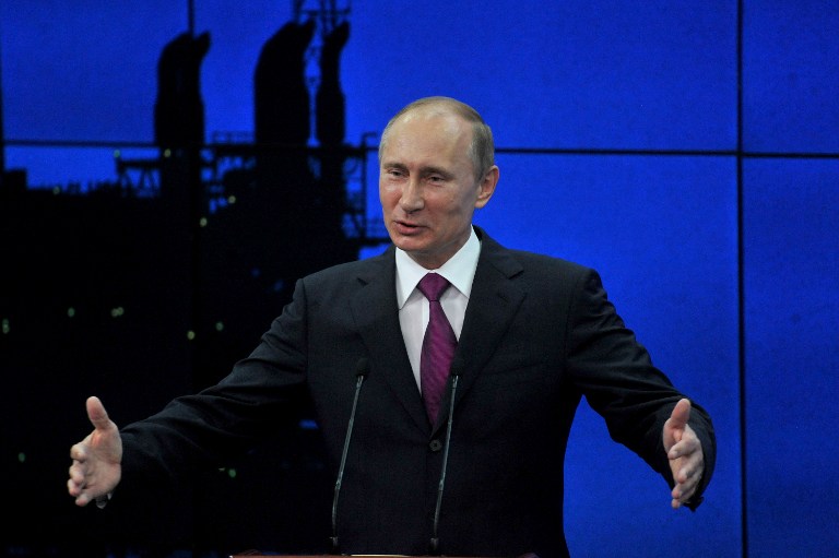 Russia's President Vladimir Putin speaks at Energy Club Summit during an International Economic Forum in St. Petersburg, on June 21, 2013. u00e2u20acu201c AFP pic