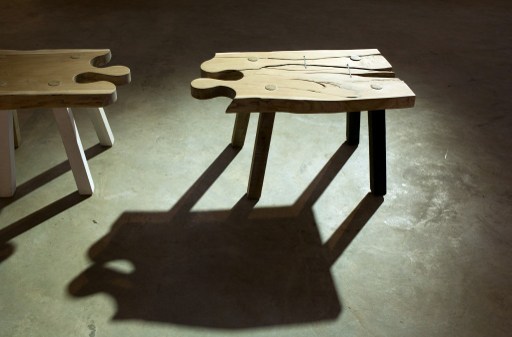 'Puzzle Bench' by Pierre Cronje is displayed at the Museum of African Design in Johannesburg. u00e2u20acu201d AFP pic