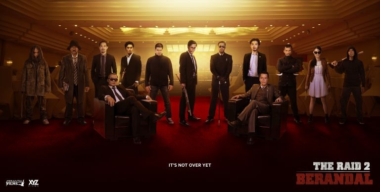 A poster showing the multiple antagonists faced by Rama in u00e2u20acu02dcThe Raid2: Berandalu00e2u20acu2122. u00c2u00acu00e2u20acu201d AFP pic