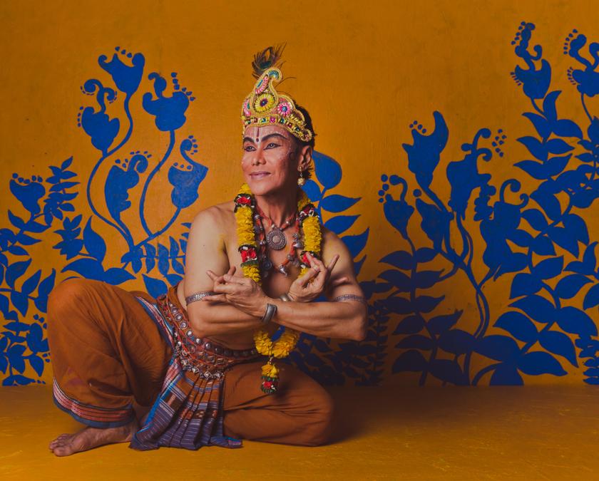 Ramli Ibrahim as Lord Krishna in the upcoming dance. u00e2u20acu201d Picture by Malay Mail